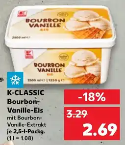 Kaufland K-CLASSIC Bourbon Vanille-Eis Angebot