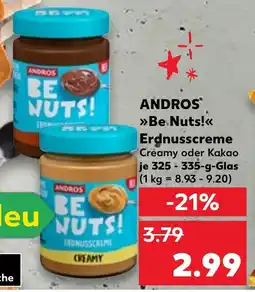 Kaufland ANDROS Be Nuts! Erdnusscreme Angebot