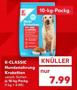 Kaufland K-CLASSIC Hundenahrung Kroketten Angebot
