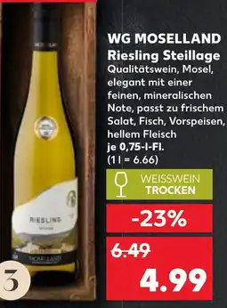 Kaufland WG MOSELLAND Riesling Steillage Angebot
