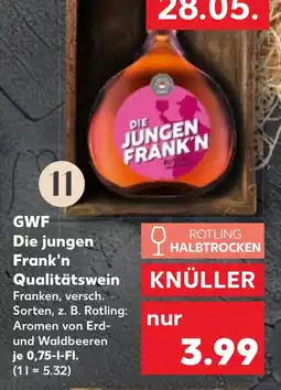 Kaufland GWF Die jungen Frank'n Qualitätswein Angebot