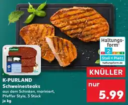 Kaufland K-purland schweinesteaks Angebot