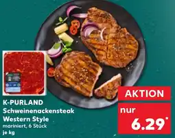 Kaufland K-PURLAND Schweinenackensteak Western Style Angebot