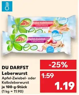 Kaufland DU DARFST Leberwurst Angebot