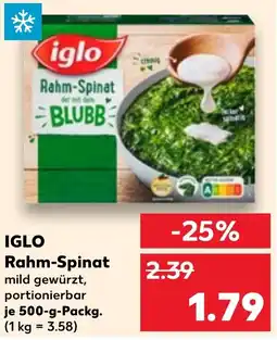 Kaufland IGLO Rahm-Spinat Angebot