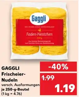Kaufland Gaggli Frischeier Nudeln Angebot
