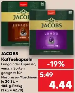 Kaufland JACOBS Kaffeekapseln Angebot