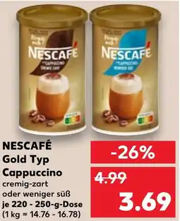Kaufland NESCAFÉ Gold Typ Cappuccino Angebot