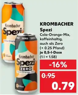 Kaufland Krombacher Spezi Angebot