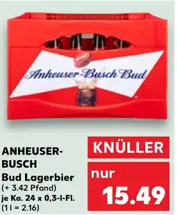 Kaufland Anheuser-Busch Bud Lagerbier Angebot