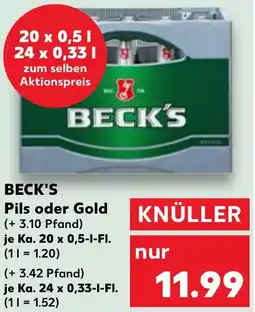 Kaufland BECK'S Pils oder Gold Angebot