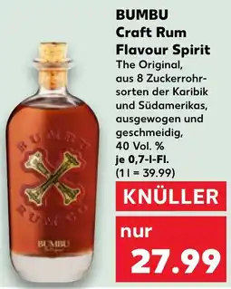 Kaufland BUMBU Craft Rum Flavour Spirit Angebot
