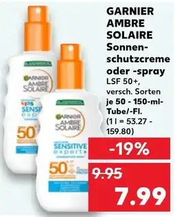 Kaufland AMBRE SOLAIRE Sonnenschutzcreme oder -spray Angebot