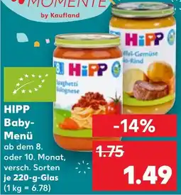 Kaufland HIPP Baby Menü Angebot