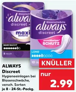 Kaufland Always discreet Angebot