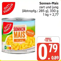 Edeka GUT& GÜNSTIG Sonnen-Mais Angebot
