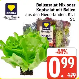 Edeka Ballensalat Mix oder Kopfsalat mit Ballen Angebot