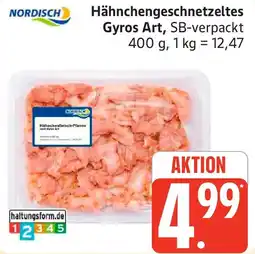 Edeka NORDISCH Hähnchengeschnetzeltes Gyros Art Angebot