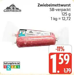 Edeka Gutfleisch Zwiebelmettwurst Angebot