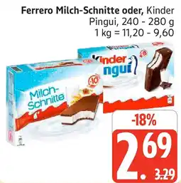 Edeka Ferrero Milch-Schnitte oder Angebot