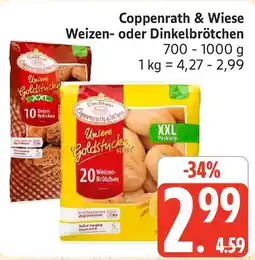 Edeka Coppenrath & Wiese Weizen- oder Dinkelbrötchen Angebot