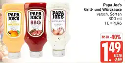 Edeka Papa Joe's Grill- und Würzsauce Angebot