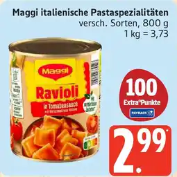 Edeka Maggi italienische Pastaspezialitäten Angebot