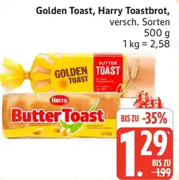 Edeka Golden Toast, Harry Toastbrot Angebot