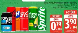Edeka Coca-Cola, Powerade oder Fuze Tea Angebot