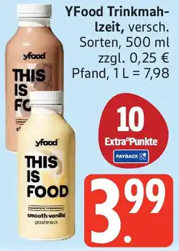 Edeka YFood Trinkmahlzeit Angebot