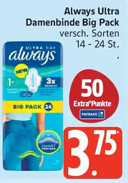 Edeka Always Ultra Damenbinde Big Pack Angebot