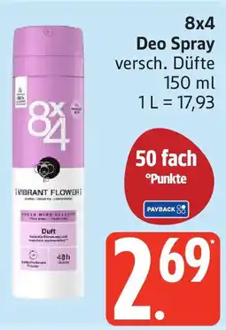 Edeka 8x4 Deo Spray Angebot