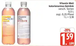 Edeka Vitamin Well kalorienarmes Getränk Angebot