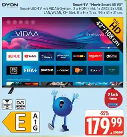 Edeka DYON Smart-TV Movie Smart 43 VX Angebot