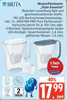 Edeka BRITA Wasserfilterkanne Style Essential Angebot