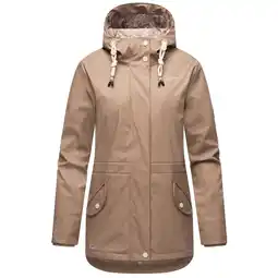 Netto Marken-Discount NAVAHOO Damen Warmer Regenjacke Wasserdichter Regenmantel mit Kapuze Oceans Heart Angebot