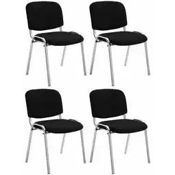 Netto Marken-Discount CLP 4er Set Stühle Ken Chrom Stoff I Gepolsterte Sitzfläche Angebot