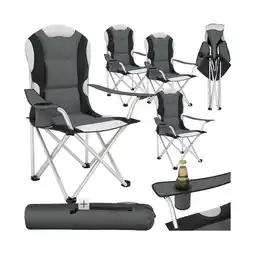 Netto Marken-Discount tectake Campingstuhl, faltbar, gepolstert, geringes Gewicht, 60 x 88 x 110 cm Angebot