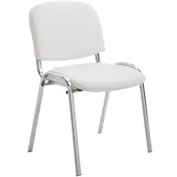 Netto Marken-Discount CLP Stapelstuhl Ken I Konferenzstuhl Mit Kunstleder-Bezug I Metall In Chrom-Optik Angebot