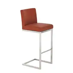 Netto Marken-Discount TPFLiving Barhocker Paragon Gestell Edelstahl Kunstleder Braun Angebot