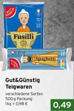 CAP Markt Gut&Günstig Teigwaren Angebot