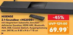 Kaufland HISENSE 2.1-Soundbar HS2000 Angebot