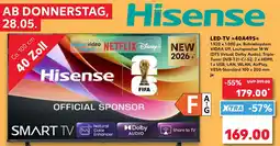 Kaufland Hisense LED-TV 40A49S Angebot