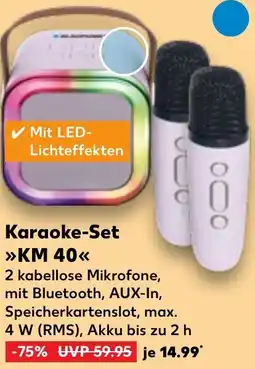 Kaufland BLAUPUNKT Karaoke-Set KM 40 Angebot
