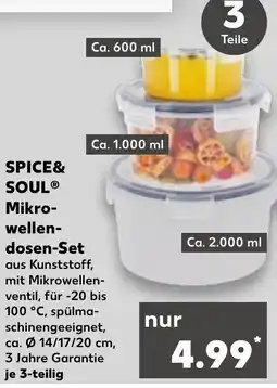 Kaufland SPICE& SOUL Mikrowellendosen-Set Angebot