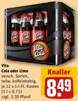 REWE Vita Cola oder Limo Angebot