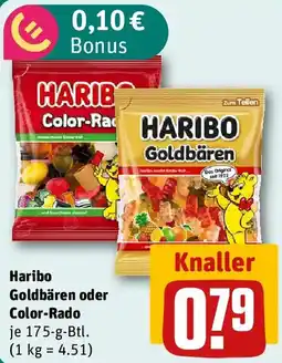 REWE Haribo Goldbären oder Color-Rado Angebot