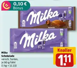REWE Milka Schokolade Angebot