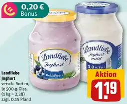REWE Landliebe Joghurt Angebot