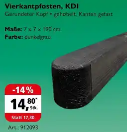 Holz Possling Vierkantpfosten, KDI Angebot